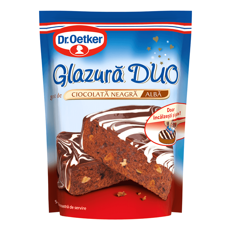 Preparado para tarta dúo chocolate negro alba Dr. Oetker